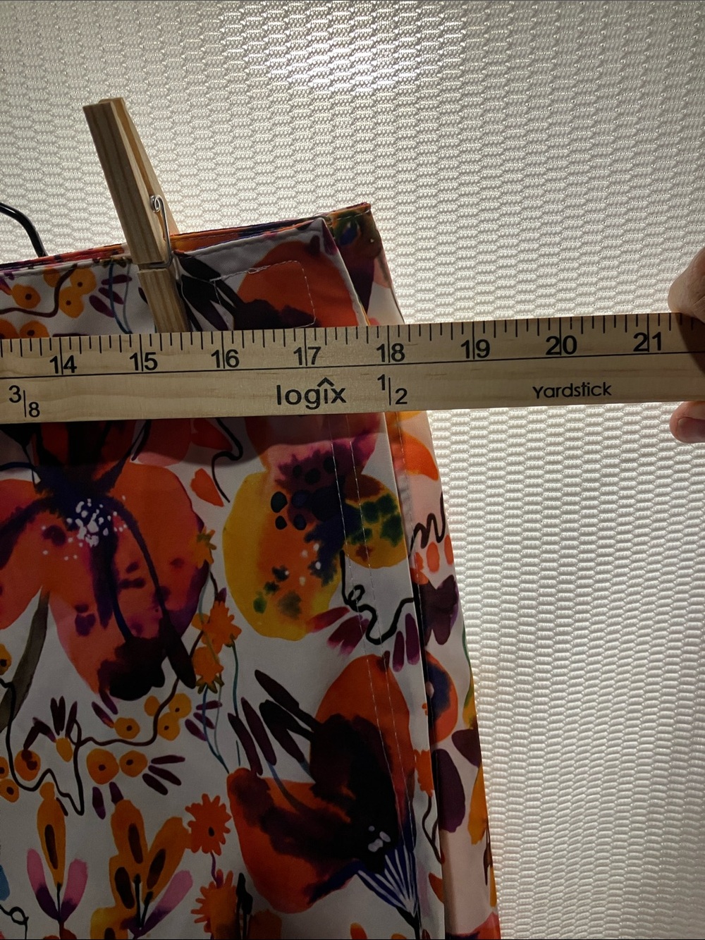 Ripskirt Hawaii Floral Mini Skirt in White with Orange and Purple Accents - Picture 5 of 10
